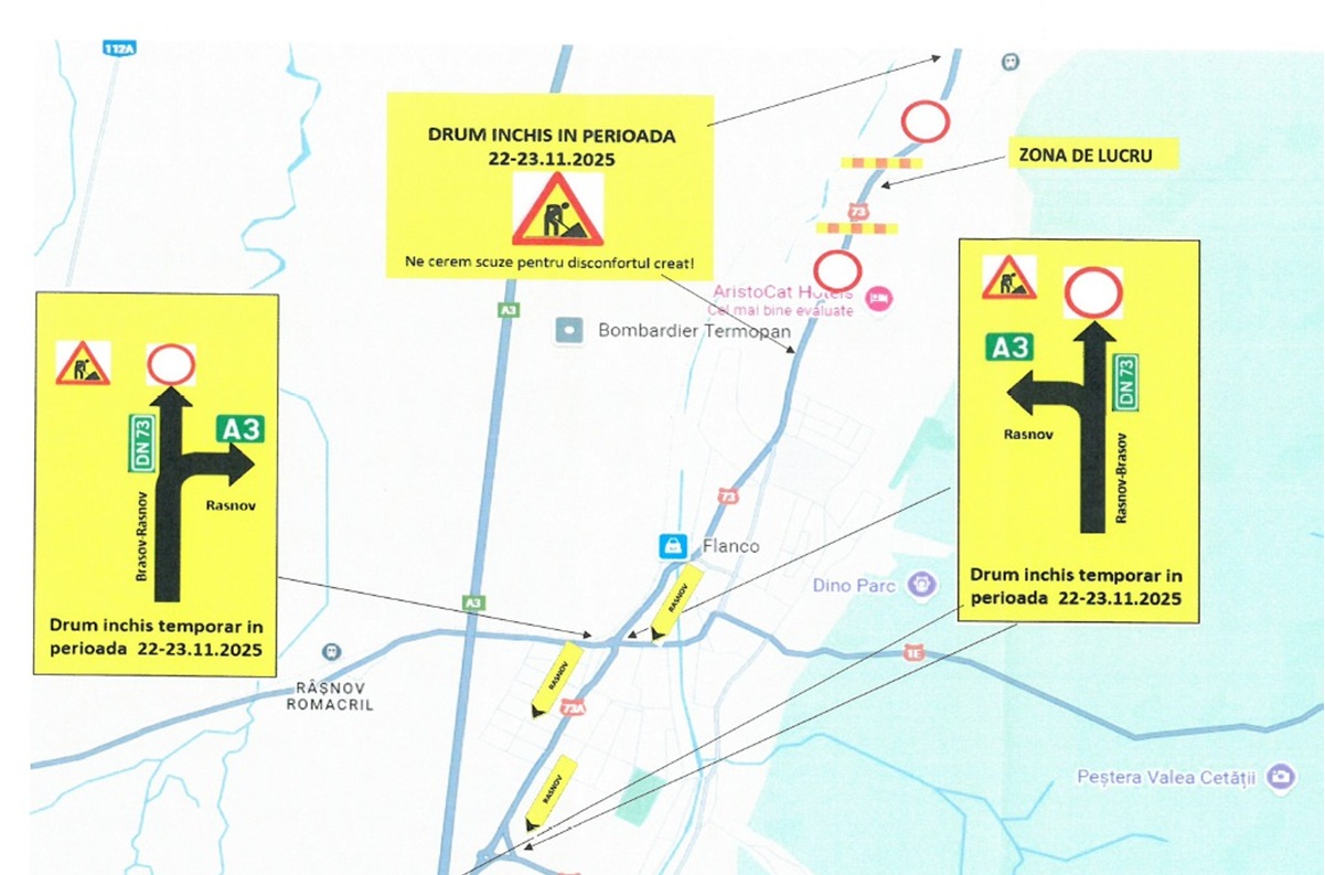 trafic închis DN73 trafic închis DN73